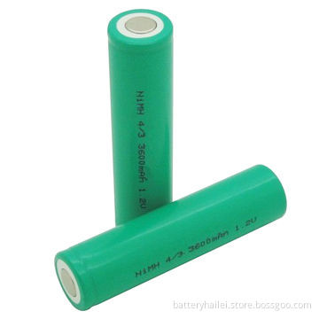 NiMH H-4/3A Battery with 1.2V Voltage and 3600mAh Capacity